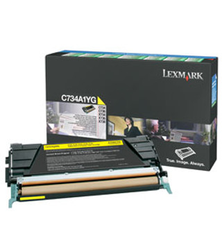 LEXMARK C73X/X73X YELLOW RETURN PGM TONER CART 6K