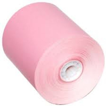3 1/8" x 200' Grade A) PINK Thermal Paper Rolls 50/Case