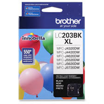 Brother LC203BKS Black Ink Cartridge, High-Yield