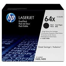 #64X BLACK DUAL PACK LASERJET TONER CARTRIDGES