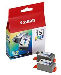 CANON BCI15CL 2 PACK COLOUR INKJET