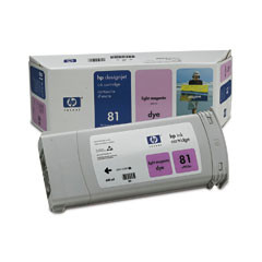DESIGNJET 5000 SERIES, NO:81 DYE LIGHT MAGENTA INK CART.