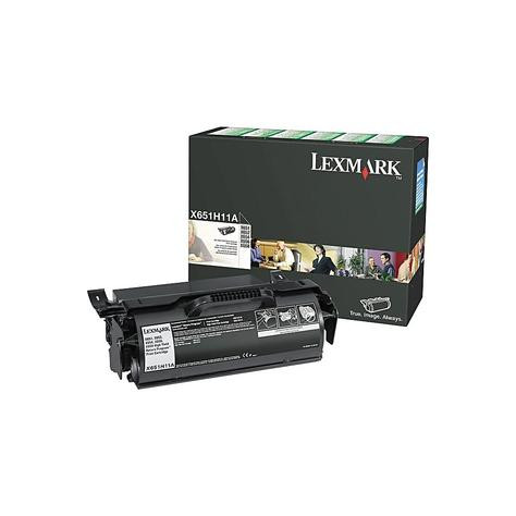 Lexmark X651H11A Black Toner Cartridge, High-Yield Return Program (X651H11A)