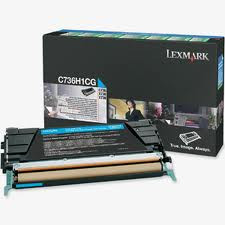 LEXMARK HY CYAN RETURN PROGRAM TONER FOR C736 / X736/738
