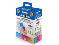 BROTHER LC51 COLOUR THREE PACK