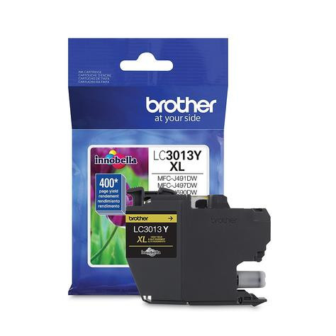 Brother LC3013Y Yellow OEM Ink Cartridge, High Yield (LC3013Y)