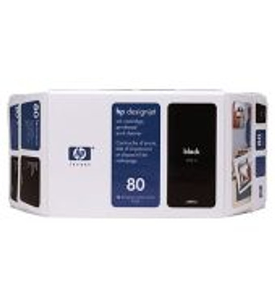 DESIGNJET 1000 #80 350ML, BLACK INK CART. VALUE PACK