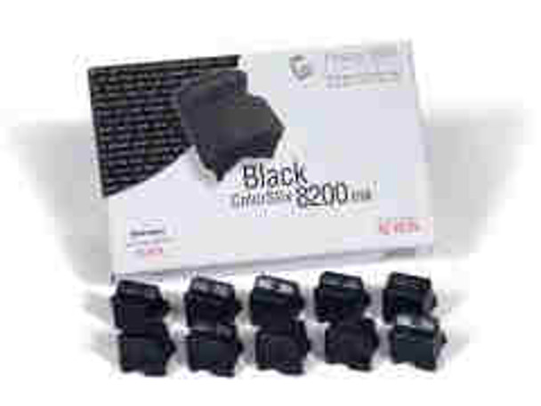 PHASER 8200 COLOURSTIX BLACK 10PK High Capacity, 14000 Pages