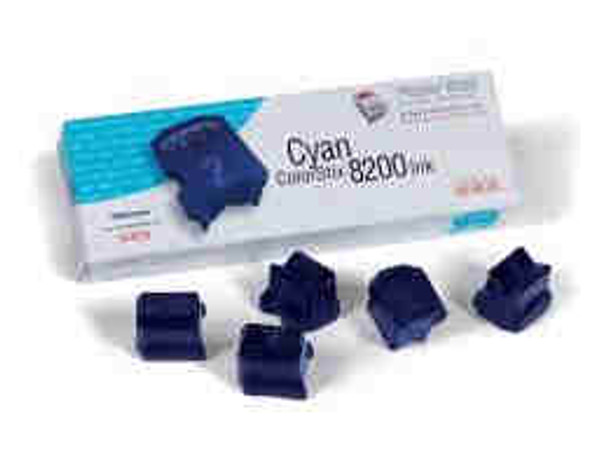 PHASER 8200 COLOuRSTIX 5 Pack CYAN. High Capacity 7000 Pages