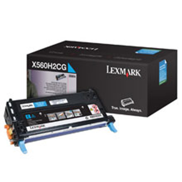 Lexmark X560H2CG High Yield Cyan Toner Cartridge, 10,000 Page Yield