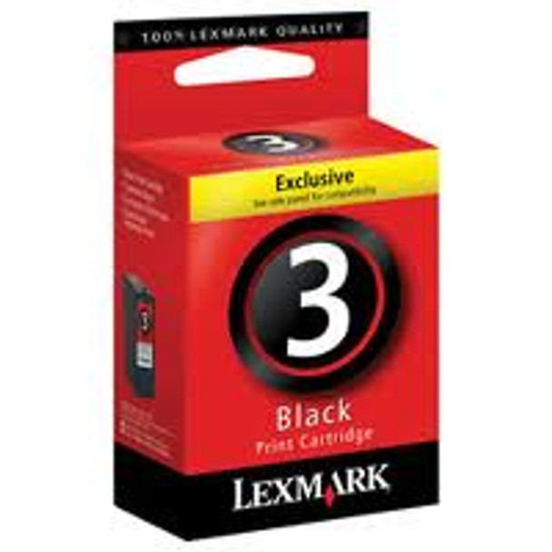 LEXMARK #3 BLACK INK CARTRIDGE