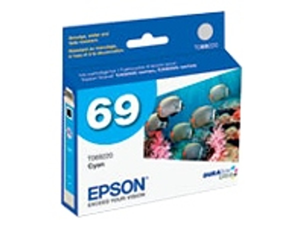 Epson Stylus CX5000, CX6000, CX7000, CX8400 Cyan Cartridge. #69