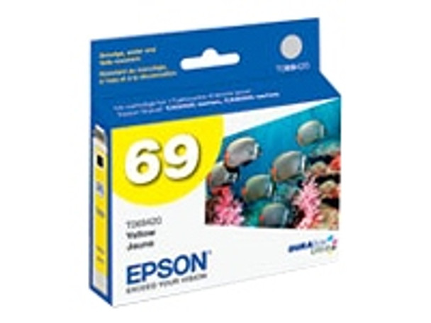 Epson Stylus CX5000, CX6000, CX7000, CX8400 Yellow Cartridge. #69