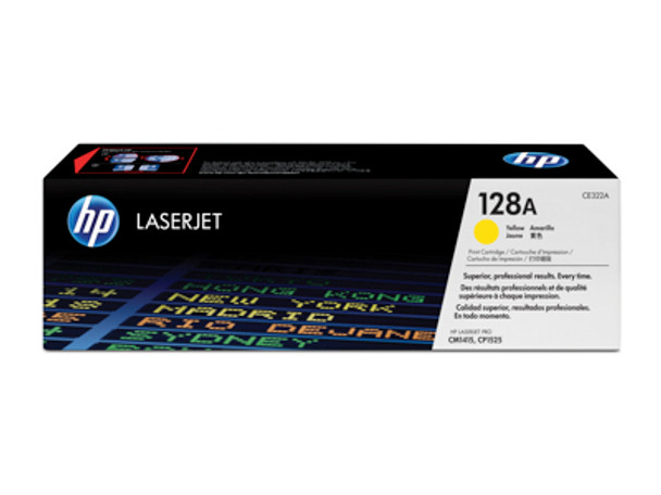 HP 128A Yellow LaserJet Print Cartridge-HP LaserJet Pro CM1415 Color MFP series