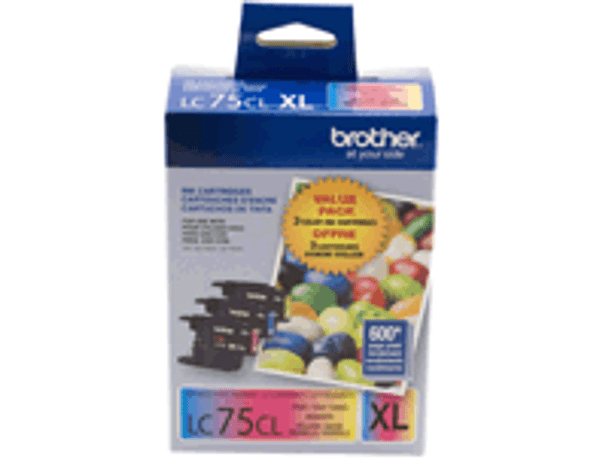 BROTHER LC75 HIGH YIELD COLOUR THREE PACK