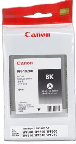 Canon PFI102BK Black Pigment Ink Tank