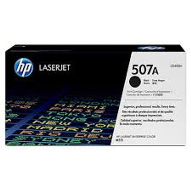 HP 507A black toner cartridge for LaserJet 500 color M551 series printer