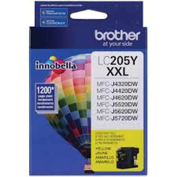 Brother LC205 Yellow Ink Cartridge, Super High Yield (LC205YS)