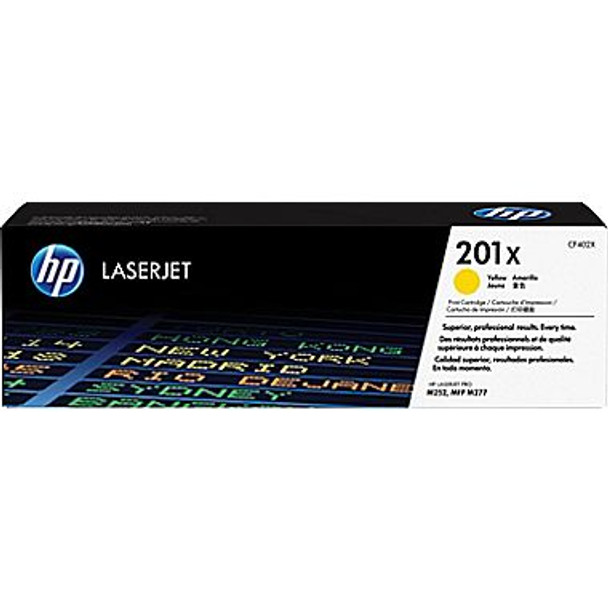 HP 201X Yellow LaserJet Toner Cartridge. 2.3 k (CF-402X)