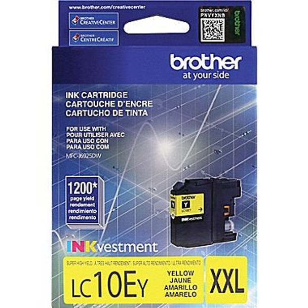 Brother LC10E Yellow Ink, LC10EY, Extra High Yield Compatible Ink Cartridge