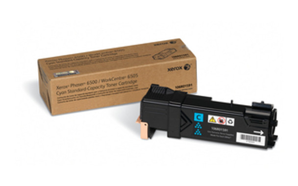 Phaser 6500/WorkCentre 6505, Standard Capacity Cyan Toner Cartridge (1,000 Pages)