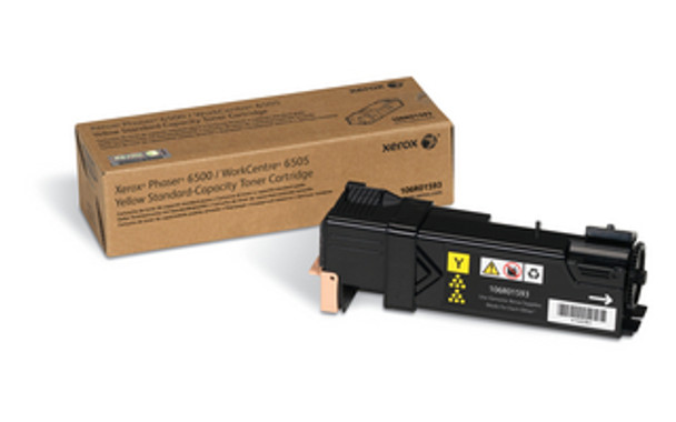 Phaser 6500/WorkCentre 6505, Standard Capacity Yellow Toner Cartridge (1,000 Pages)