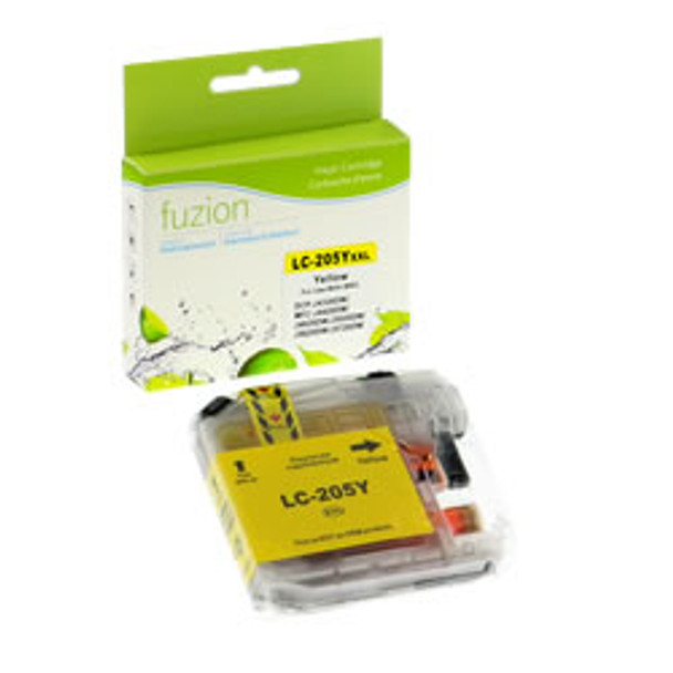 Brother LC205 Yellow Compatible Ink Cartridge, Super High Yield (LC205YS) 