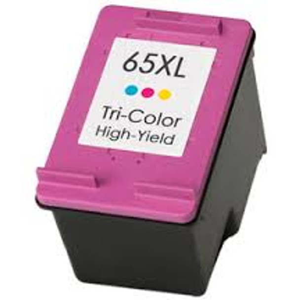 COMPATIBLE TRI-COLOUR INKJET CARTRIDGE FITS PRINTERS USING HP 65XL Tri-Colour, (N9K03AN#140)