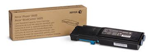 Xerox Phaser 6600/WorkCentre 6605, Std Capacity Cyan Toner Cartridge (106R02241)