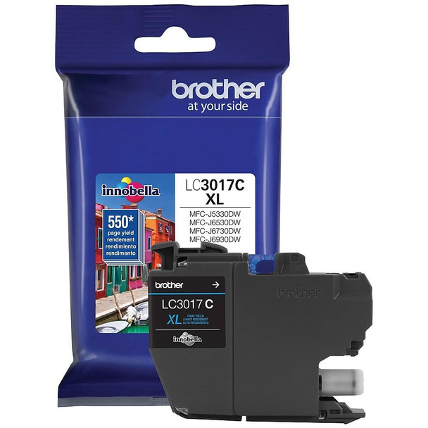 Brother LC3017 Cyan Ink Cartridge, High Yield (LC3017CS) (LC2017CS)