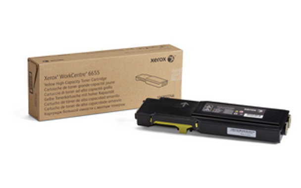 Yellow High Capacity Toner Cartridge, WorkCentre 6655, 6655i (106R02746)