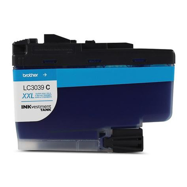 Brother Cyan Inkvestment Ink Cartridge, Ultra High Yield (LC3039CS)