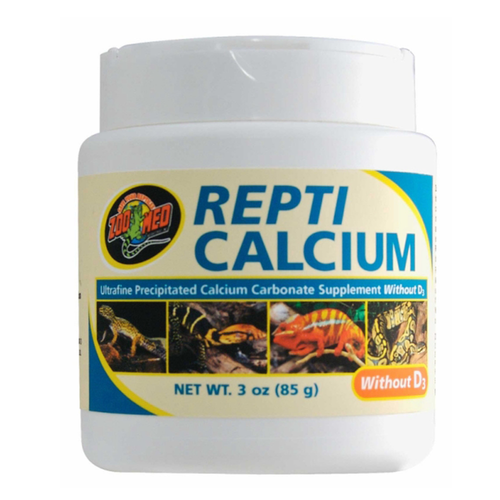 Zoo Med Repti Calcium without Vitamin D3 Reptile Supplement (3 ounce)