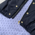Water Resistant Raincoat for Dogs (Navy) - close up