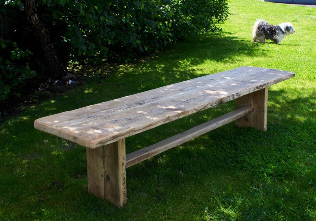 Buy Large Driftwood Garden Patio Bench Coffee Table