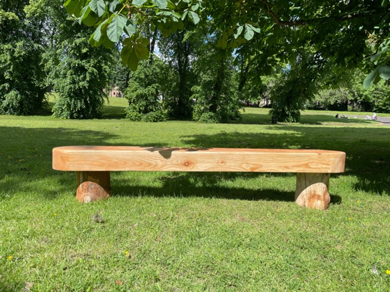 6 foot Outdoor Bench with Back & Arms - Woodridge - Surface Mount