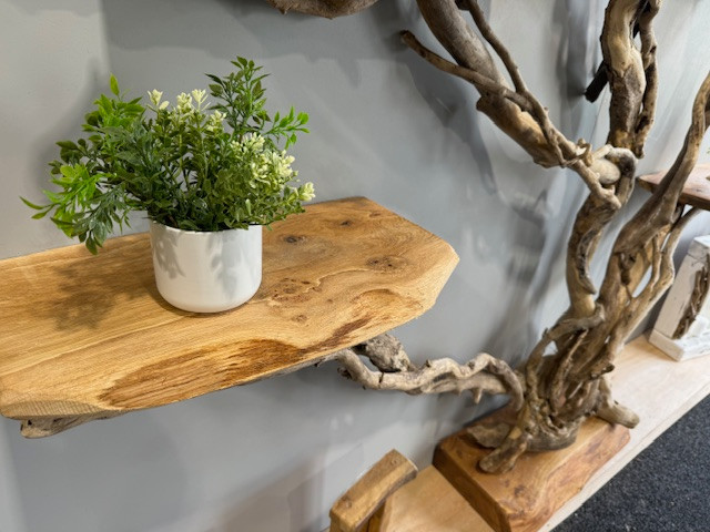 Driftwood Tree shelf wall Sculpture DRIFTWOOD INTERIORS