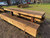 Driftwood Interiors Heavy Timber Park Bench – Solid Beam Outdoor Seating