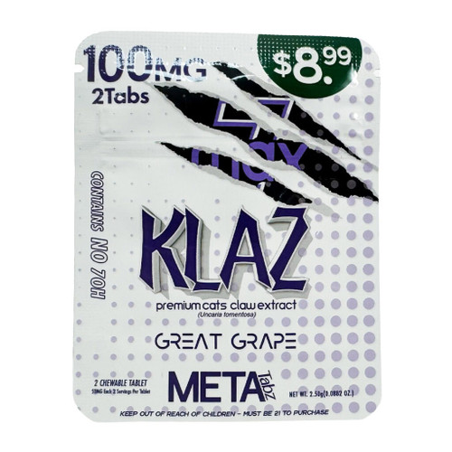 Meta Tabz KLAZ Tablets 2pk | 100MG Premium Cat’s Claw Extract