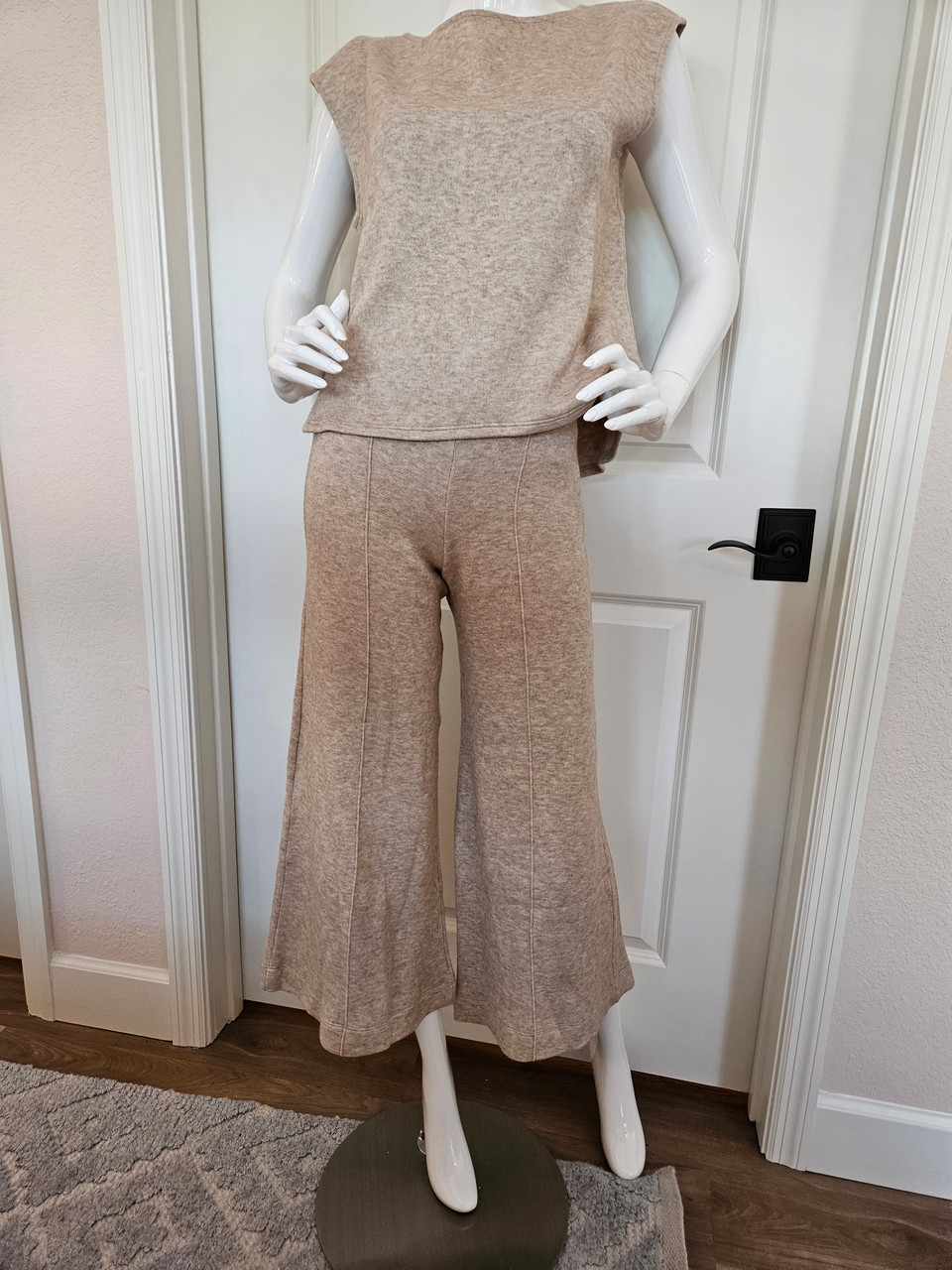 Ripley Rader Washable Cashmere-Like Blend Wide Leg Pant: Cropped