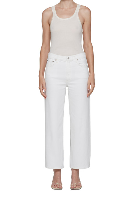 Agolde Harper Crop Jeans in Sour Cream