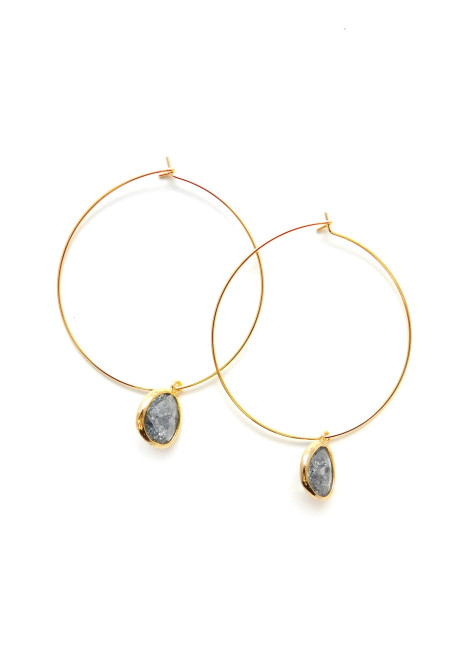 Betsy Pittard Designs Annie Hoops - Crystal