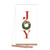 WH Hostess Social Stationary JOY Holly Wreath Christmas Tea Towel