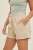 Twill Cuffed Drawstring Shorts