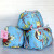 Pacific & Rose Textiles Cosmetic Bags, Set of 3 - Blue Floral