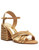 Schutz Latifah Block Heel in Ouro Claro/Natural