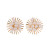 Sunburst Pearl Statement Stud Earrings