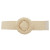 Straw Wrapped Circle Elastic Straw Belt - Natural