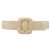 Plus Straw Wrapped Rectangle Elastic Straw Belt - Natural