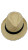 Shebobo Fedra - Unisex Fedora Straw Hat - Natural with Black Band
